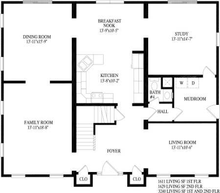 Meadowview Modular Home Floor Plan First Floor